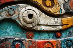 Revered Abstract ancient american, an Abstract Photo by Ylivdesign