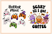 Groovy Halloween Sublimation Bundle, a Work Illustration by Dream Creation (Thumbnail 6 of 11)