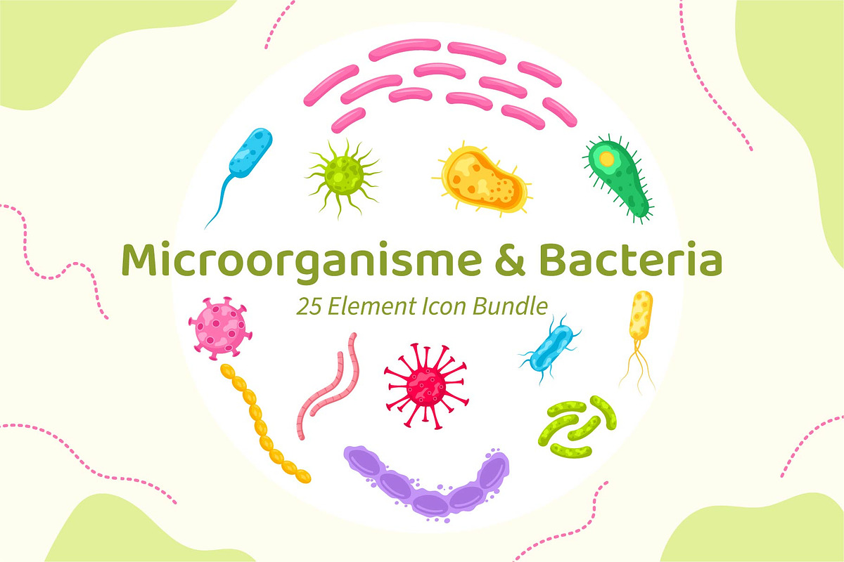 Microorganisms and Bacteria Bundle, an Object Graphic by Artnivora.Std (Photo 1 of 3)