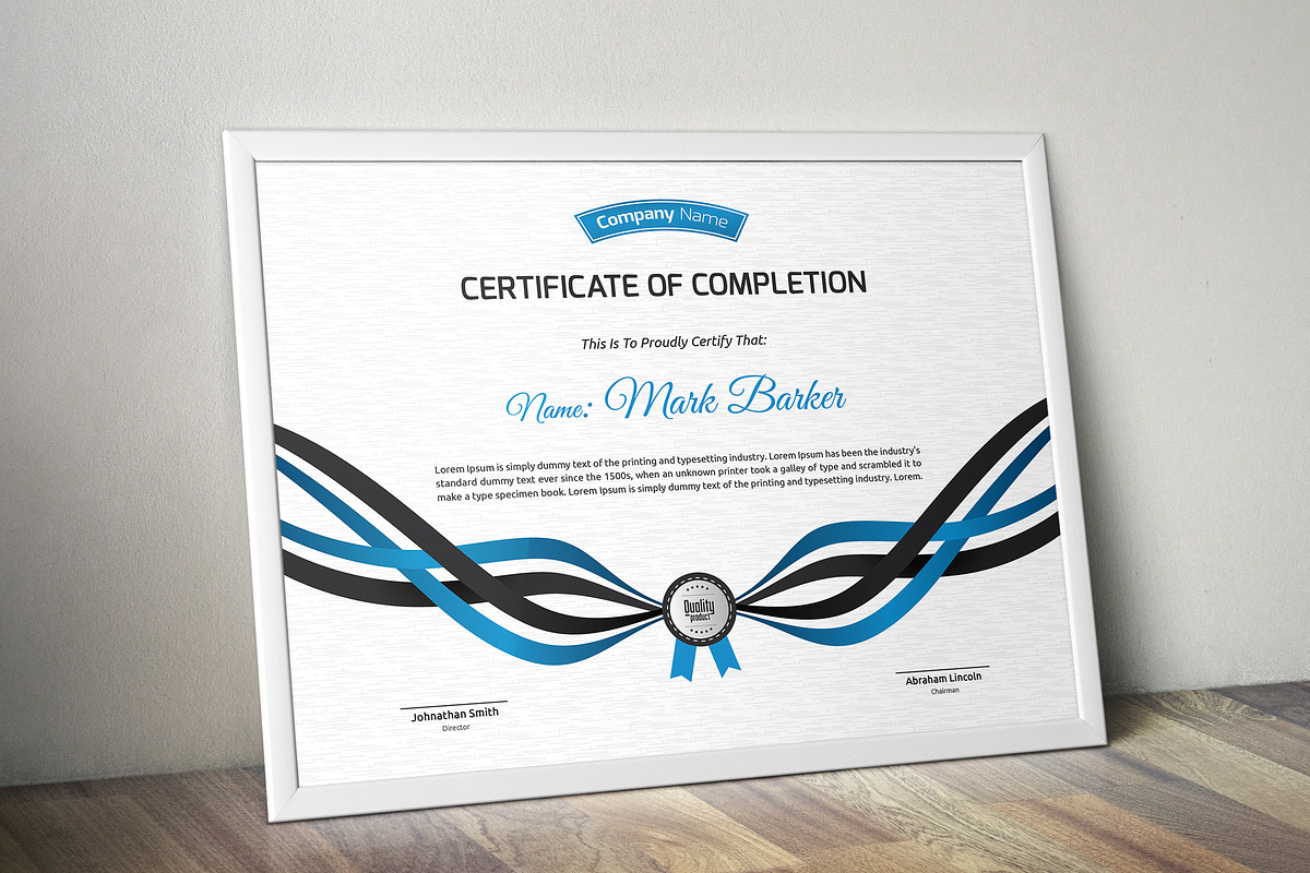 Certificate Word | PSD | AI, a Stationery Template by Curve Design (Photo 3 of 4)