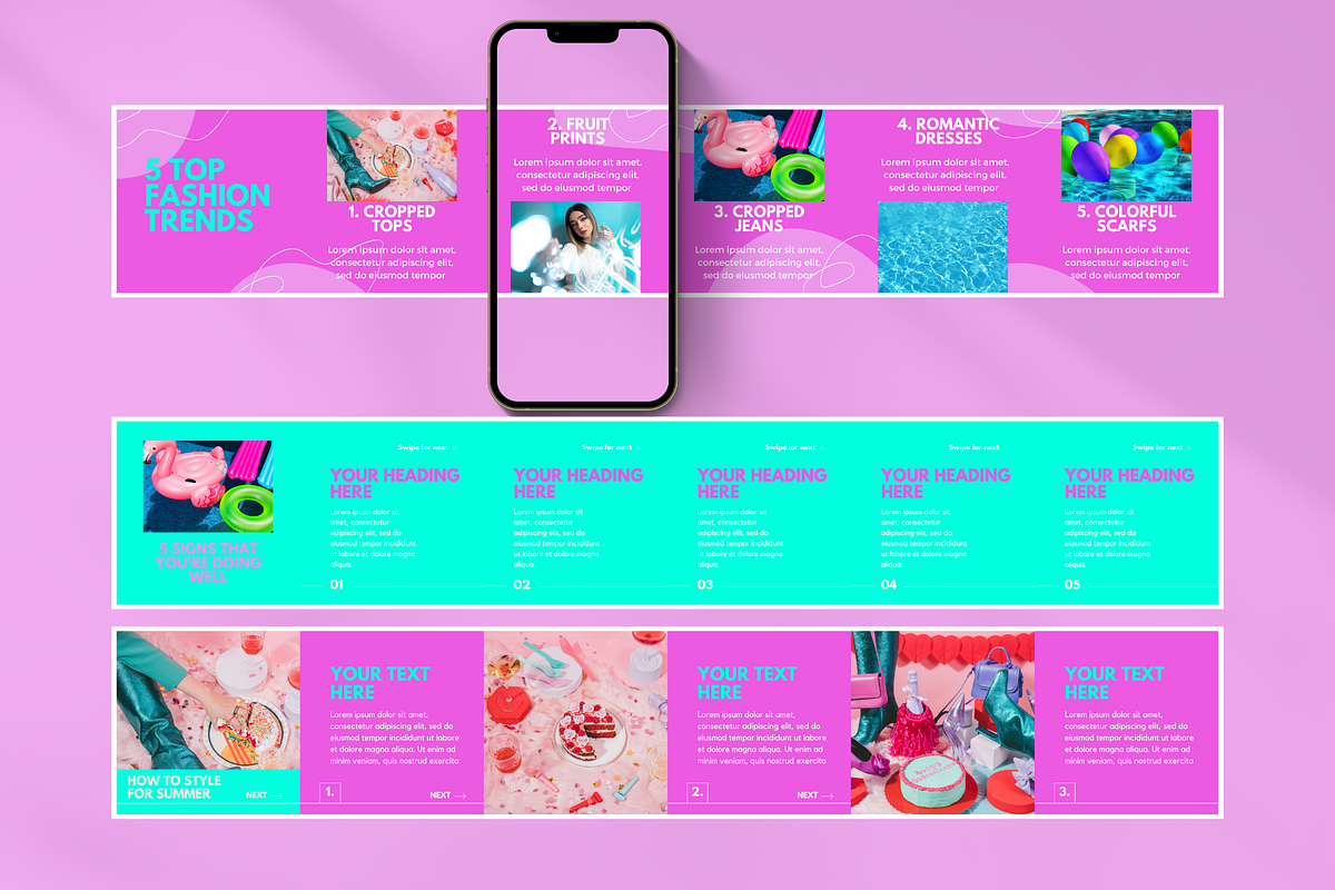 Bold Instagram Carousel Bundle preview 3