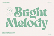 Bright Melody A Display Typeface, a Serif Font by zeenesia (Thumbnail 2 of 18)