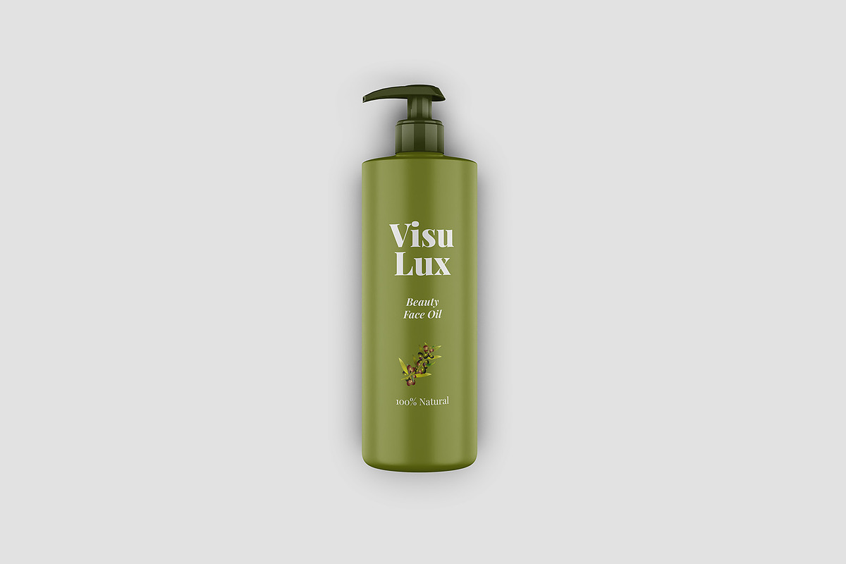 Cosmetic Pump Bottle Mockup 5 Views, a Cups & Container Mockup by Illusiongraphic (Photo 6 of 22)