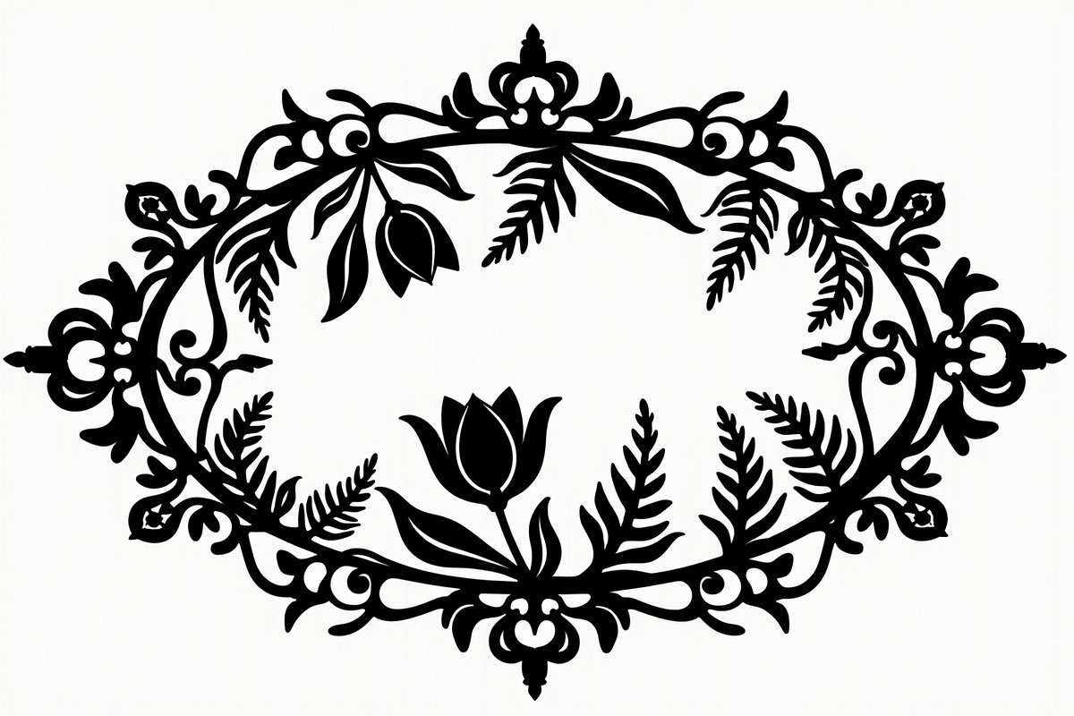 Intricate Silhouette Frame Pack, an Illustration by Creativeshirt (Photo 2 of 9)