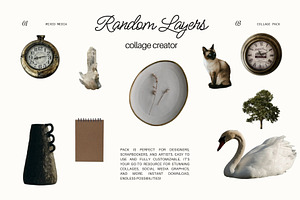random layers - collage kit