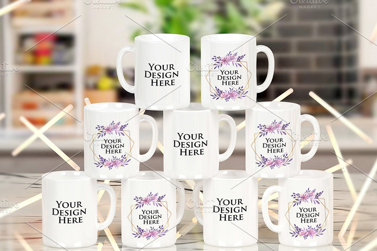 Set 3 scene - Stacked Mugs Mockup, a Product Mockup by Milan Mockup (Photo 9 of 10)