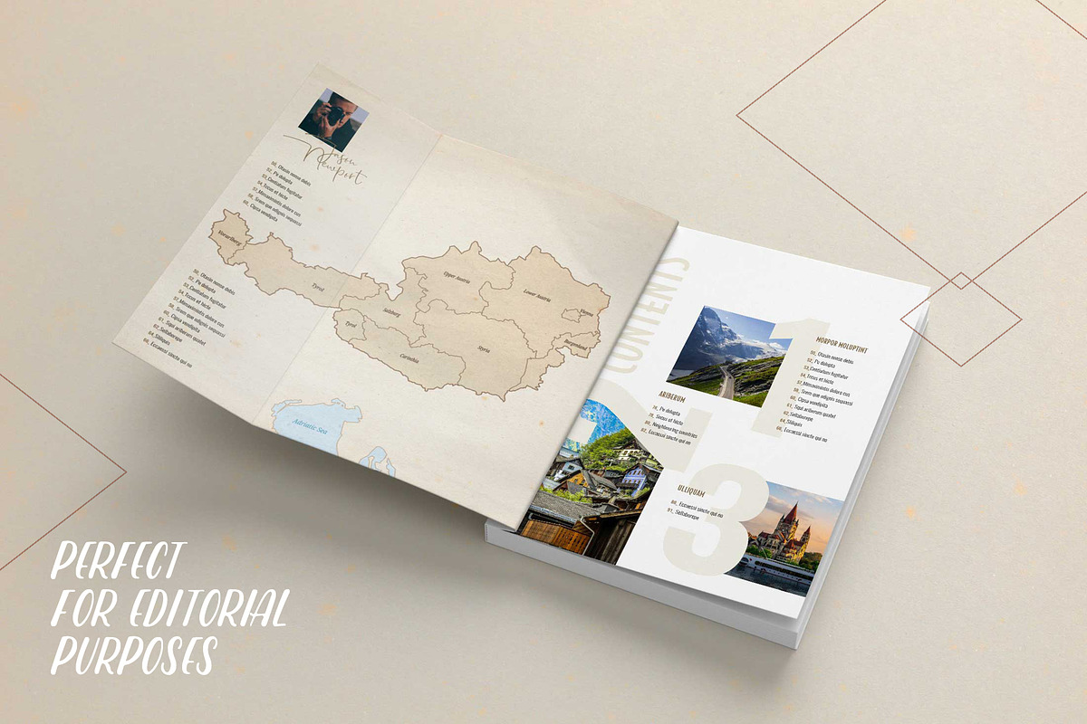 Le Tour du monde - Austria map, an Object Graphic by volume 1 visual design (Photo 2 of 20)