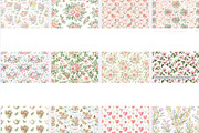 Watercolor Seamless Floral Patterns, a Pattern Graphic by VetalStock (Thumbnail 2 of 3)
