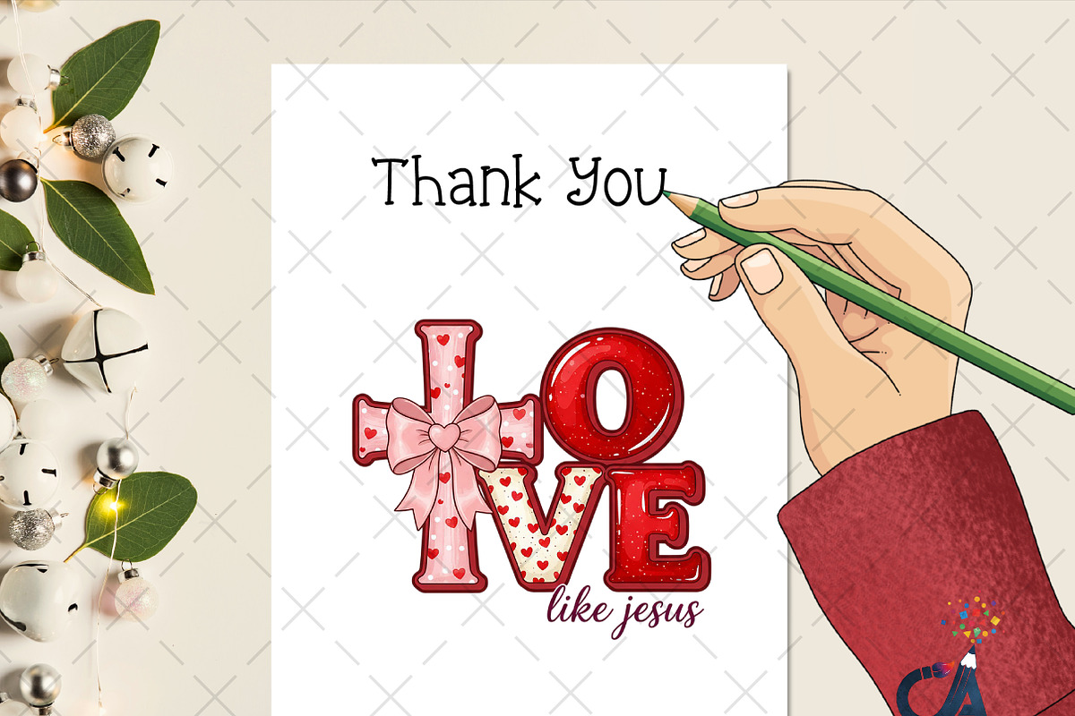 Valentine Love Like Jesus PNG, an Illustration by Creative Art (Photo 2 of 6)