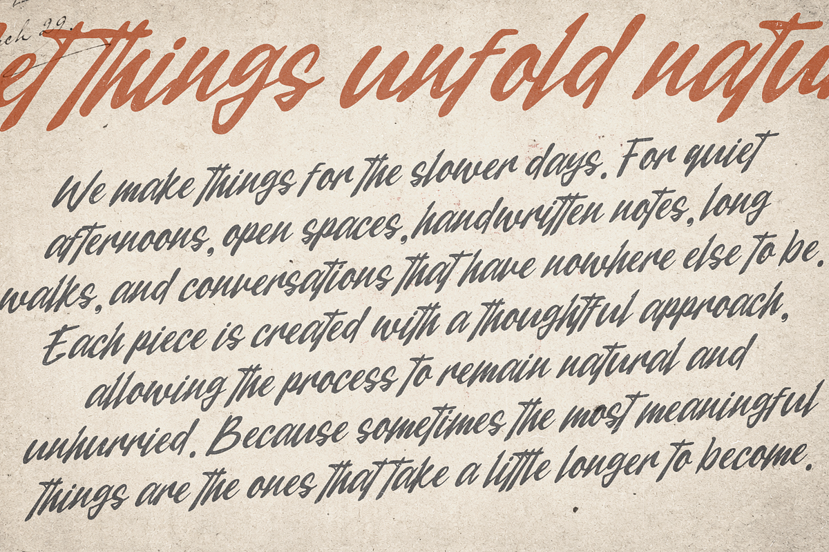 Handbrush Awesome Brush Script, a Handwritten Font by Haps Space (Photo 2 of 13)