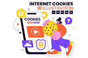 10 Internet Cookies Technology, a Technology Illustration by denayunebgt (Thumbnail 1 of 4)