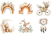 Neutral Baby Shower Clipart, a Seasonal Illustration by Designking (Thumbnail 3 of 5)