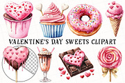 Valentine’s Day Sweets Clipart, an Illustration by OK Design (Thumbnail 2 of 6)