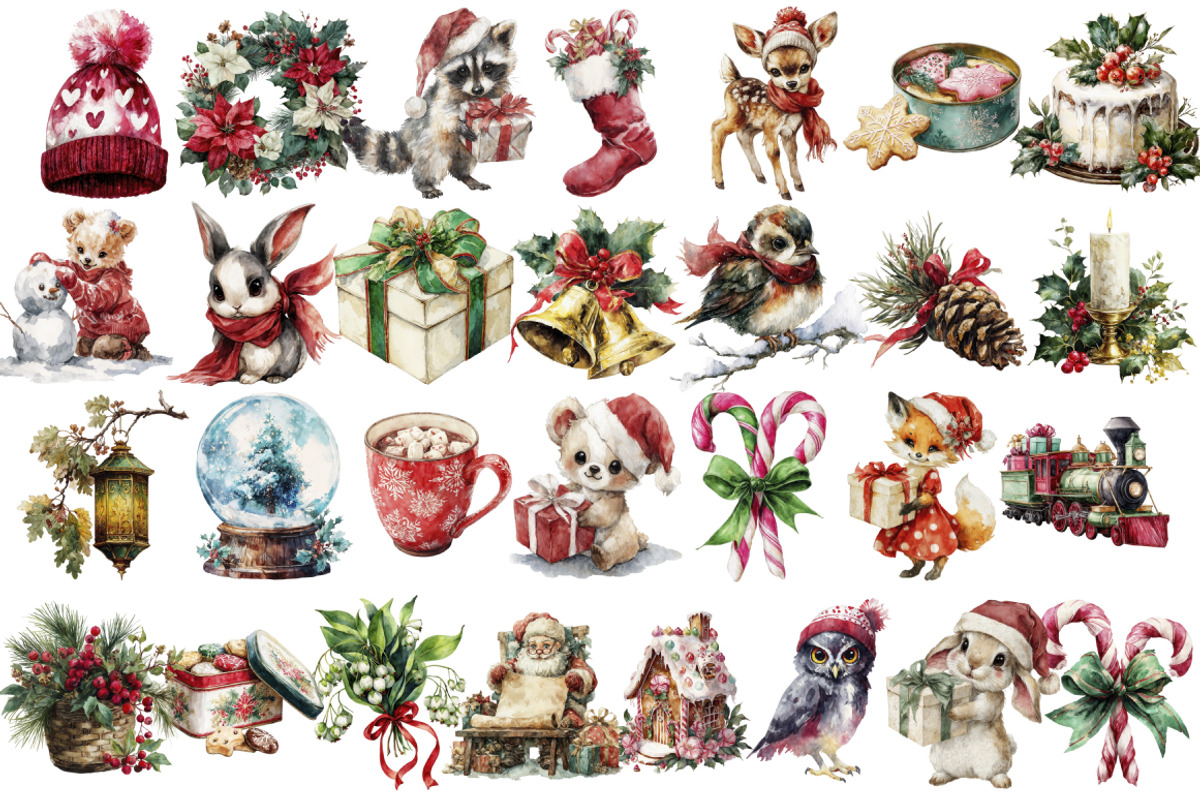 Christmas & Hanukkah 3 in 1 Bundle, a Decorative Illustration by InkyQueenArt (Photo 7 of 8)
