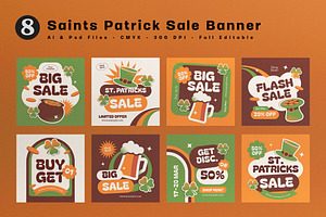 Playful St. Patrick's Sale Banner