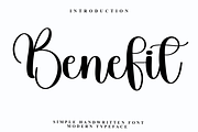 Benefit, a Handwritten Font by FreshTypeINK (Thumbnail 1 of 8)