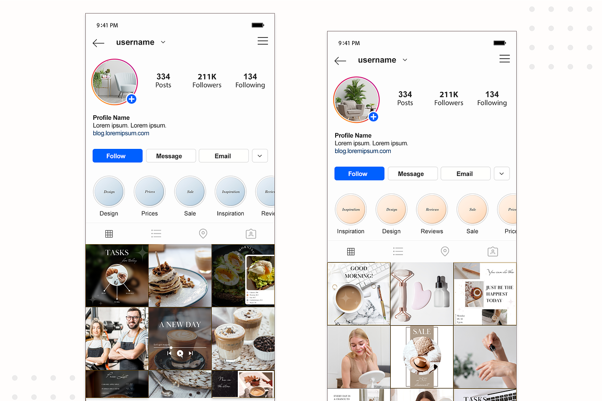 40 Template for Instagram. Autumn, a Social Media Template by uiux_Marty (Photo 9 of 9)
