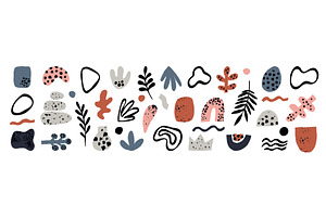Abstract hand drawn shapes, an Illustration by Vectorbuum
