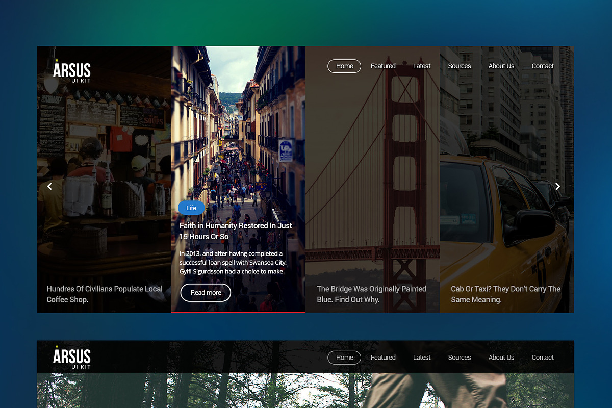 Arsus UI Kit, an UI Kit Template by Projectile (Photo 1 of 5)