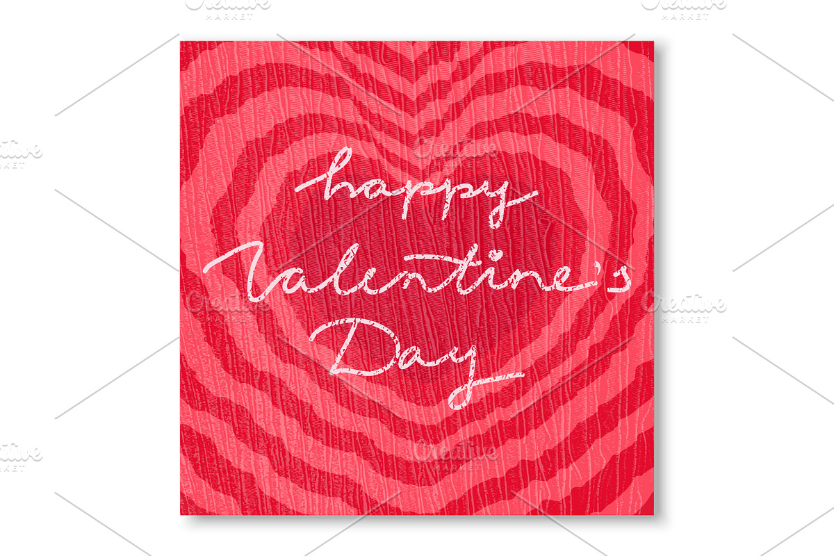 Valentine Cards with Textile Texture, a Decorative Illustration by PsychocheArt (Photo 2 of 3)