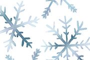 Watercolor snowflakes brushes (PS), a Brush Add-On by Little Bean (Thumbnail 5 of 7)