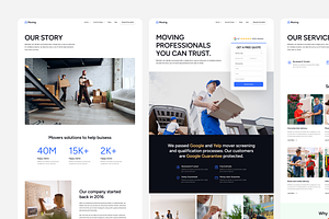Mover: Small Business Figma Template