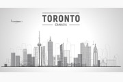 Toronto Canada city skyline, an Illustration by Sky and glass (Thumbnail 4 of 5)