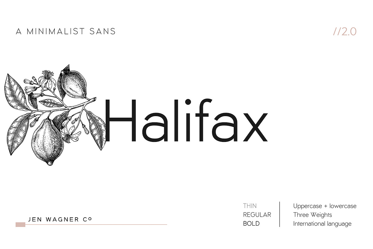 Halifax -UPDATE! | A Minimalist Sans