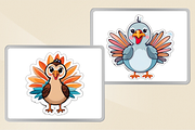 Thanksgiving Turkey Sticker Clipart, an Animal Illustration by Stickera Hub (Thumbnail 5 of 8)