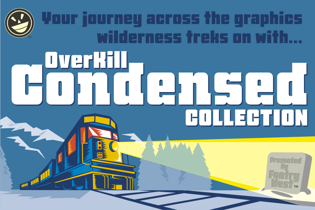 FTY Overkill Condensed, a Sans Serif Font by Fontry West (Photo 8 of 9)