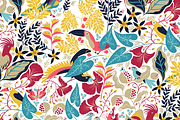 Hidden Birds - Pattern Set, a Pattern Graphic by reika (Thumbnail 2 of 4)