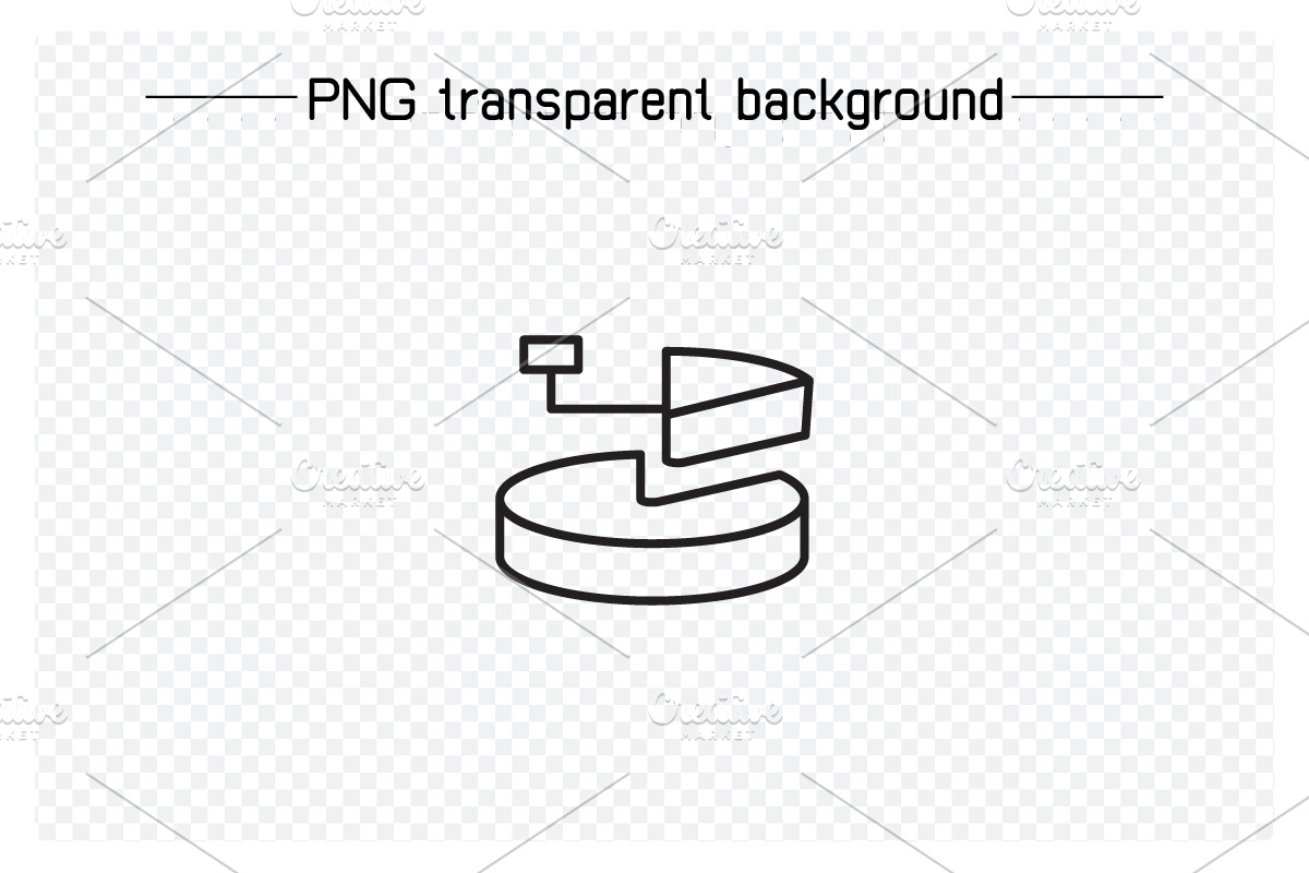 Data Pie Chart and Graph Icons Set, an Outline Icon by Designfour (Photo 4 of 7)