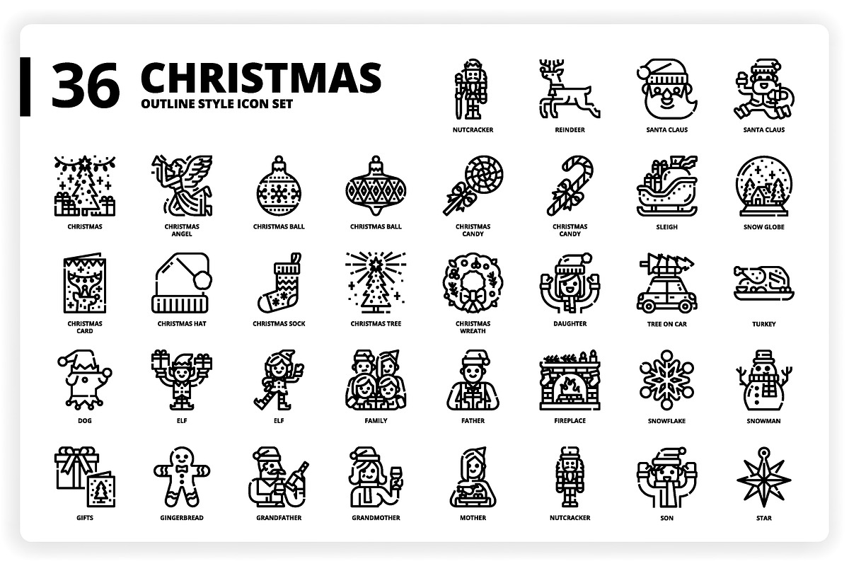 3,600 Icons x3 Styles, an Outline Icon by monkik (Photo 67 of 299)