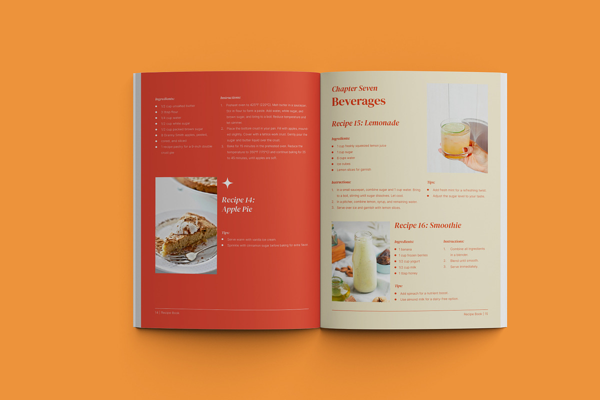 Yellow Recipe Book, a Magazine Template by Neermana