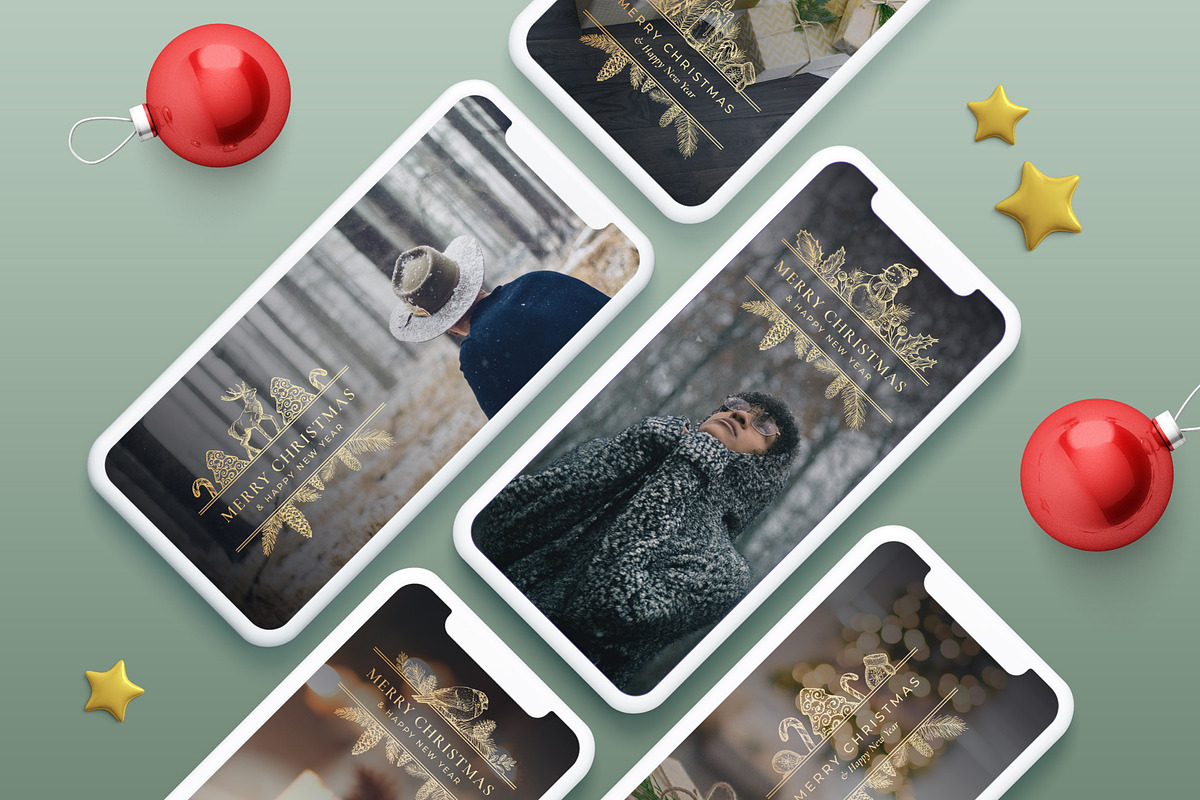 Gentle Christmas Frame Labels, a Branding & Logo Template by Createvil (Photo 5 of 12)