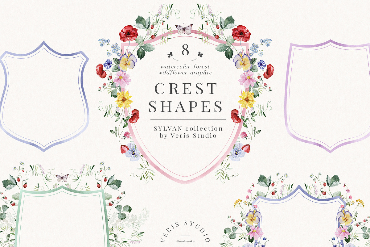 Wildflower Forest Floral Flower Set, a Decorative Illustration by Veris Studio (Photo 12 of 19)