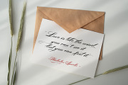 Bonthing Calligraphy, a Script Font by madeDeduk (Thumbnail 7 of 9)