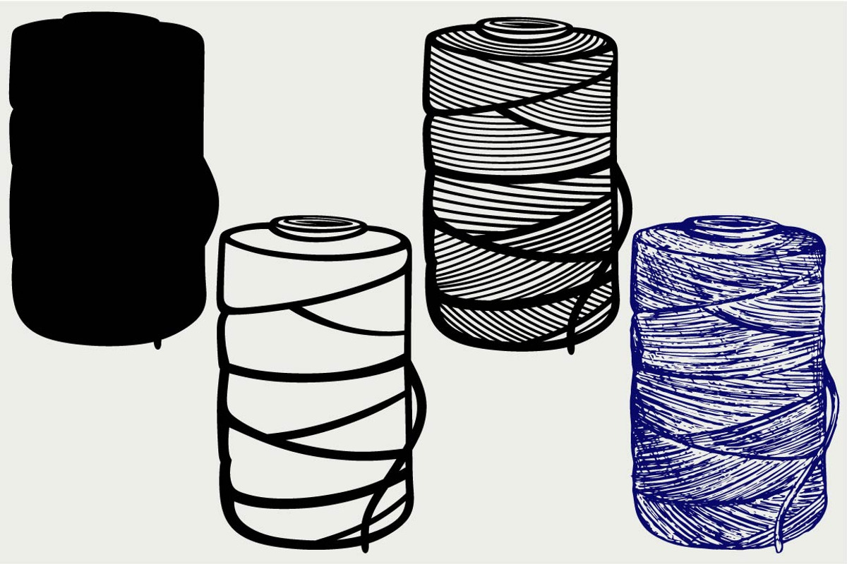 Roll of twine cord SVG, an Icon by LineworkStock