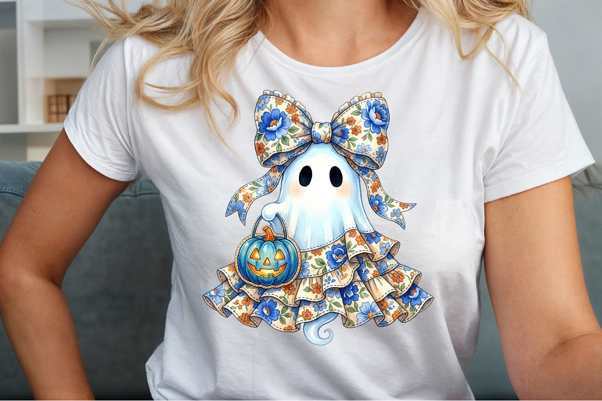 Coquette Halloween Ghost Png, a Work Illustration by Sublimation Artist (Photo 5 of 9)
