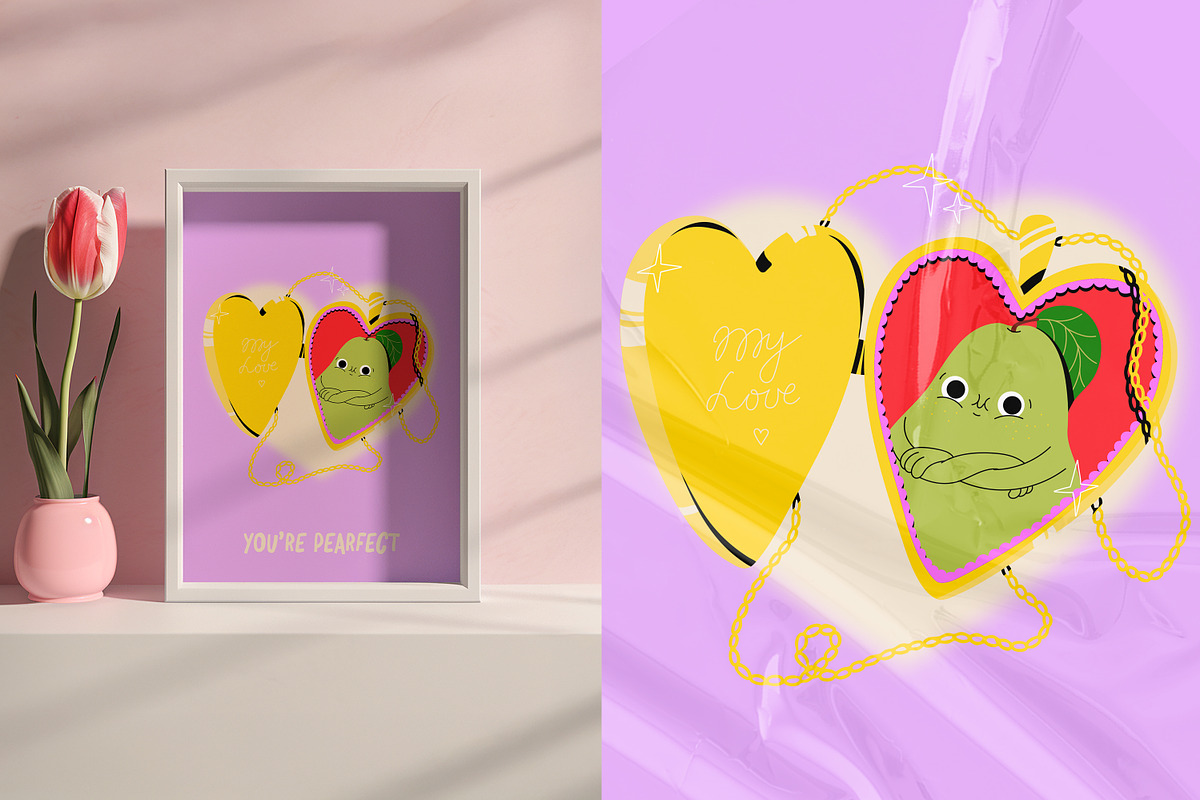 Juicy Love: fun vector illustrations, a Decorative Illustration by marmarina (Photo 9 of 10)