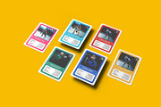 Trading Cards Mockup v.4 - 12 views, a Merchandise Mockup by Illusiongraphic (Thumbnail 7 of 25)