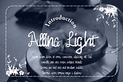 Allina Light, a Script Font by Gblack Id (Thumbnail 1 of 6)
