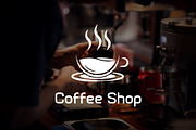Coffee Shop Logo, a Food Illustration by Kaushal Jangid (Thumbnail 4 of 5)