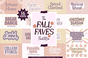 FALL FAVES Font Mix Autumn Font Bund, a Handwritten Font by Blush Font Co. (Thumbnail 1 of 3)