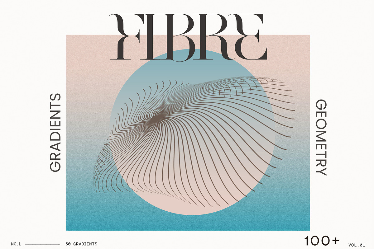 Gradient Texture & Retro Geometry, a Texture Illustration by Laras Wonderland (Photo 1 of 13)