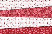 Valentines Day seamless patterns, a Decorative Illustration by rosypatterns (Thumbnail 7 of 9)