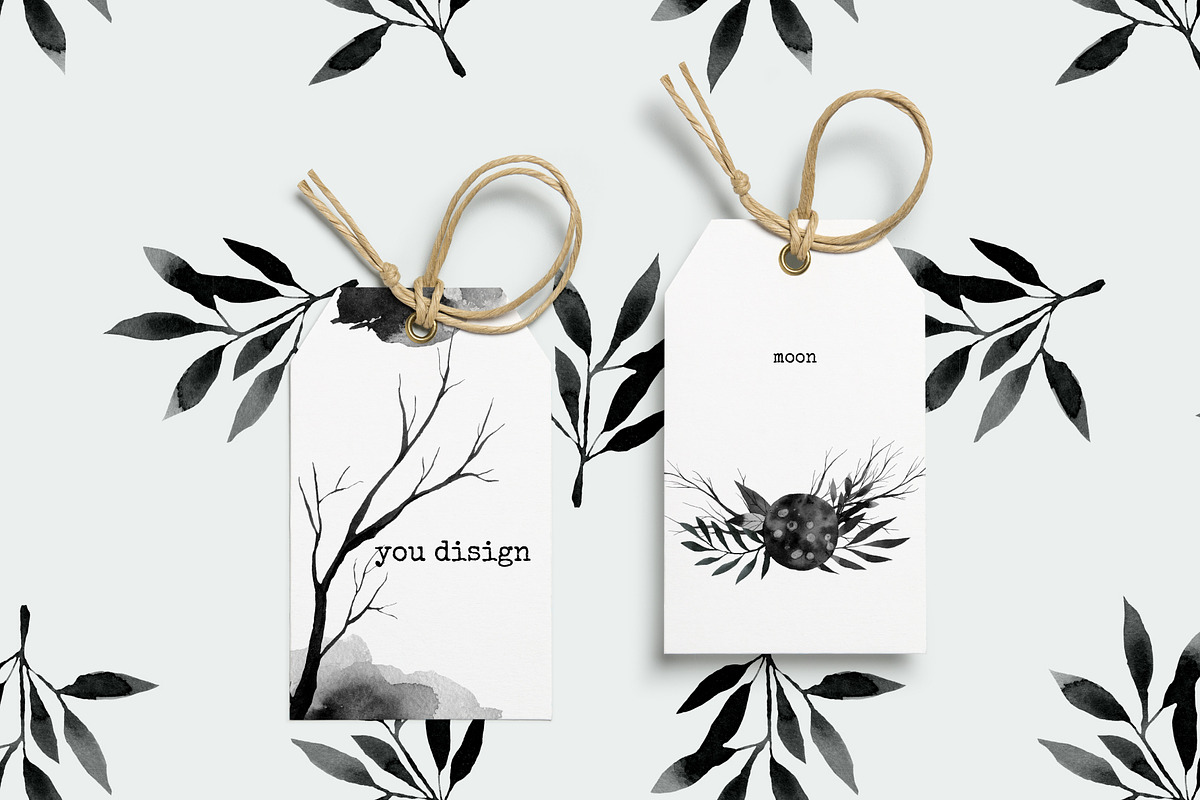 Watercolor set Dark Forest, an Illustration by Noli Molly Store (Photo 9 of 11)