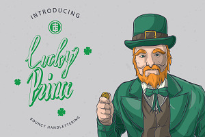 Lucky Prince Lettering Dingbats, a Script Font by TGIF.STD