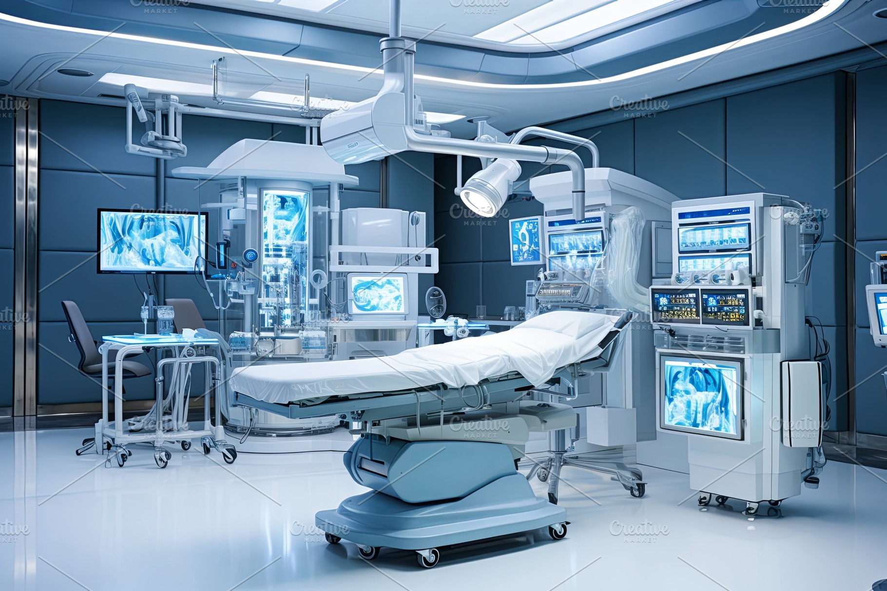 Equipment and medical devices in mod, an Abstract Photo by Pixeness