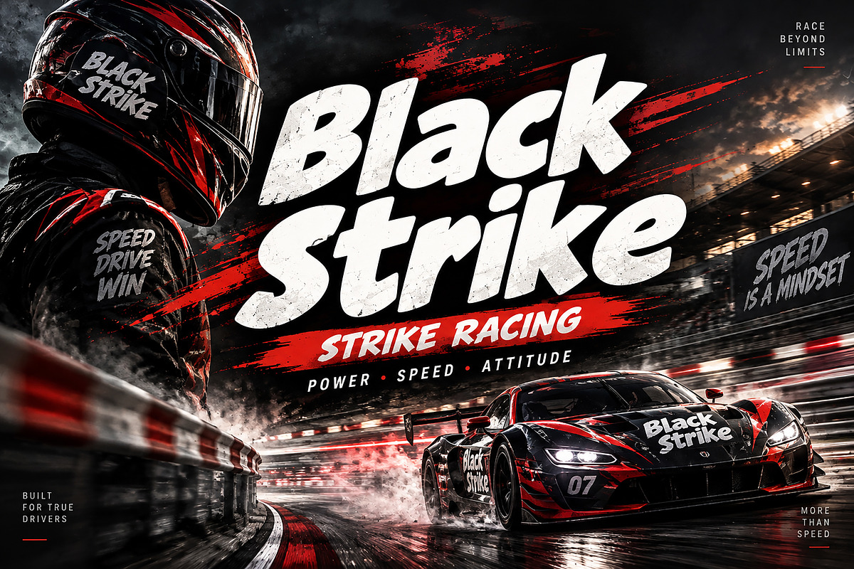 Black Strike, a Script Font by Wow Magic (Photo 3 of 4)